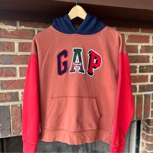 Vintage GAP Kids Colorblock Hoodie Youth XXL Adult Small